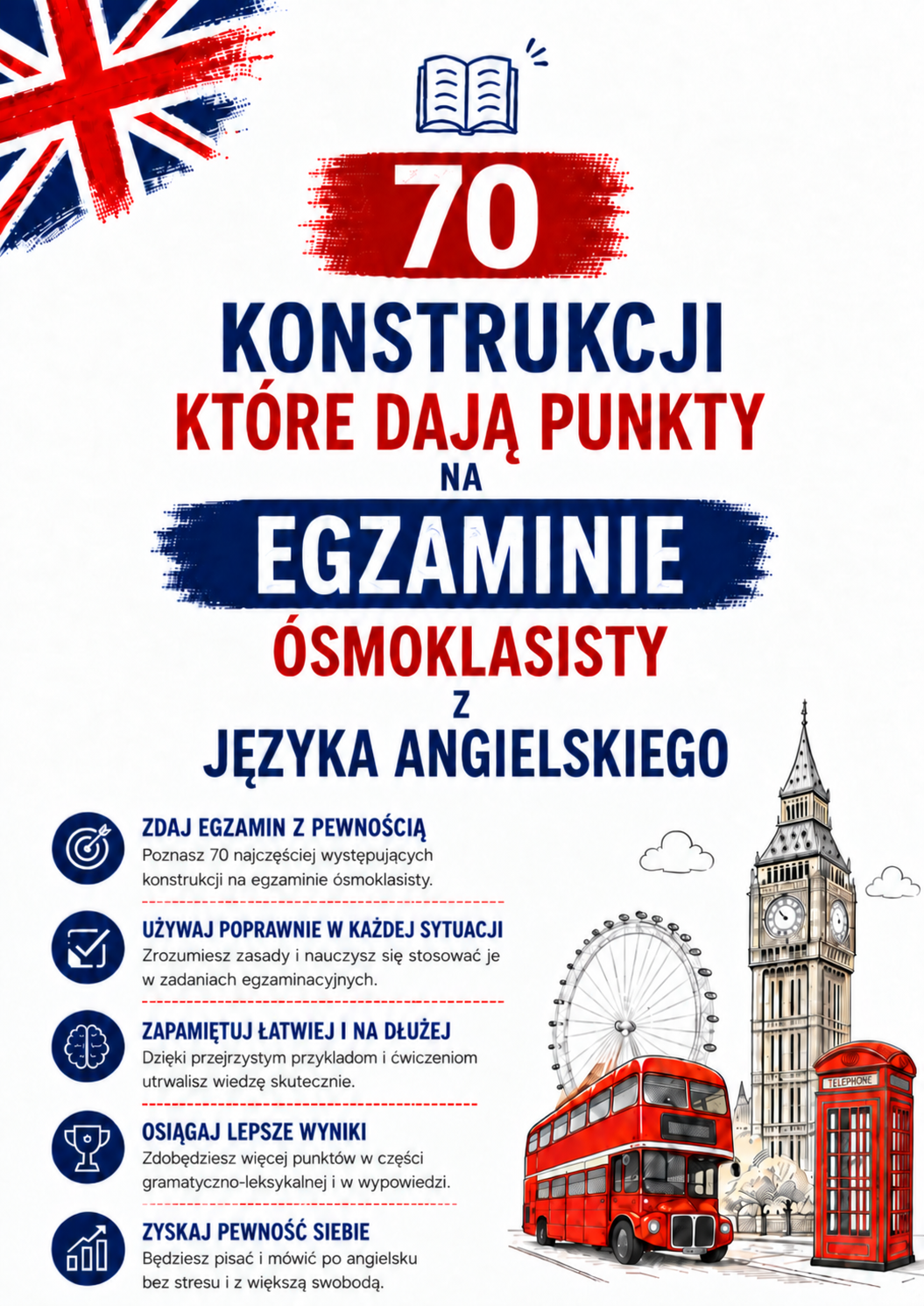 E-book 700 najważniejszych słów i wyrażeń do egzaminu + BONUS 70 konstrukcji, które zamienisz na punkty. - obrazek 3